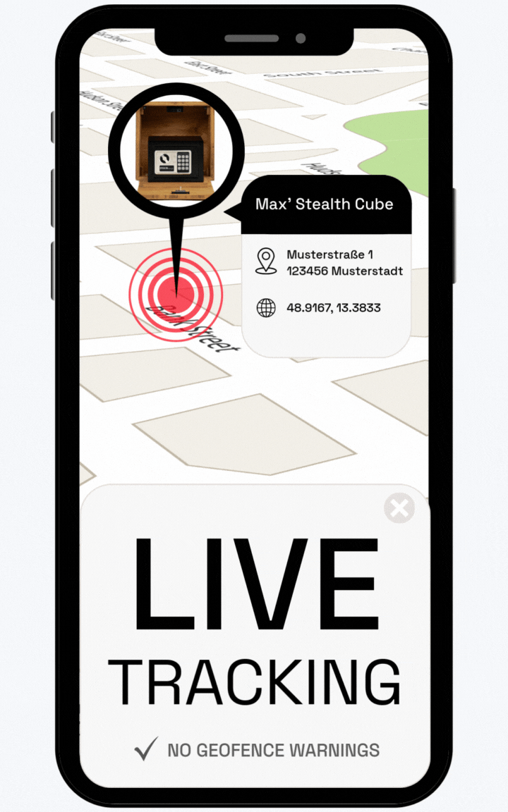 Stealth Cube App Mockup