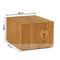 Stealth Cube - Holzblock mit Geheimversteck mit Tresor