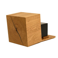 Stealth Cube - Holzblock mit Geheimversteck mit Tresor