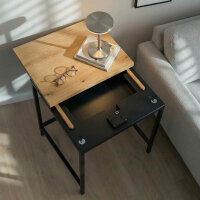 Stealth Table - Tisch mit Geheimfach XXL - Eiche Echtholz