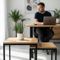 Stealth Table - Tisch mit Geheimfach XXL - Eiche Echtholz