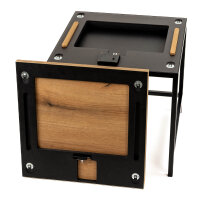 Stealth Table - Tisch mit Geheimfach XXL - Eiche Echtholz
