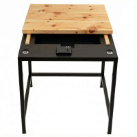 Stealth Table - Table with hidden compartment XXL - Swiss Stone Pine