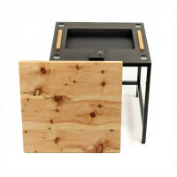 Stealth Table - Table with hidden compartment XXL - Swiss Stone Pine