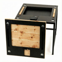 Stealth Table - Table with hidden compartment XXL - Swiss Stone Pine