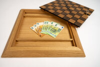 Stealth Chess - Schachbrett mit Geheimfach - Schachbrett & Figuren - Eiche Natur